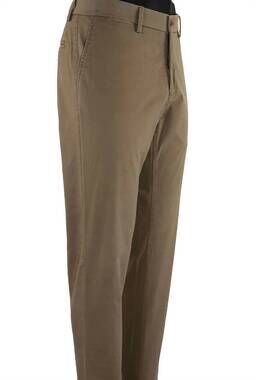 NEW BALLIN men's atwater cashmere touch sateen stretch chino pants in dark khaki